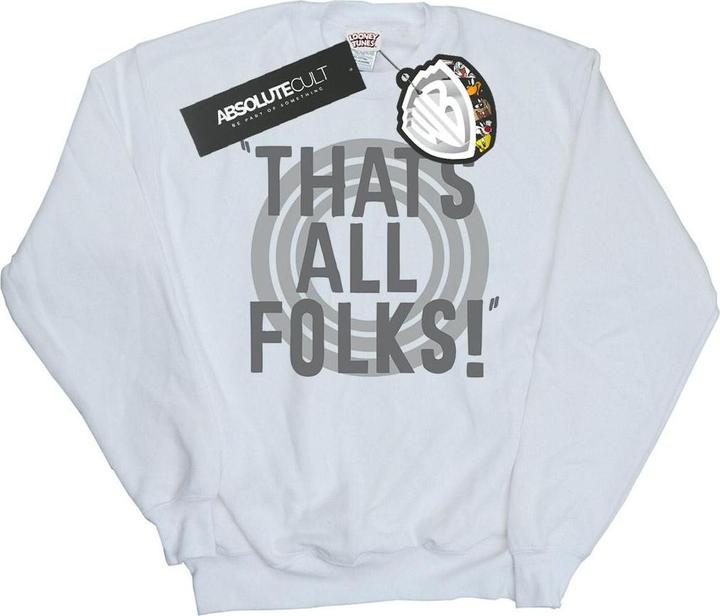 Produktbild Looney Tunes That's All Folks Text Sweatshirt (XL)