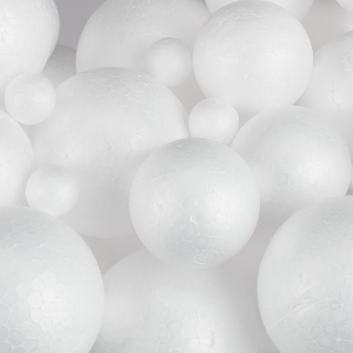 Actual product image Relaxdays Polystyrene Balls, 72 Pieces