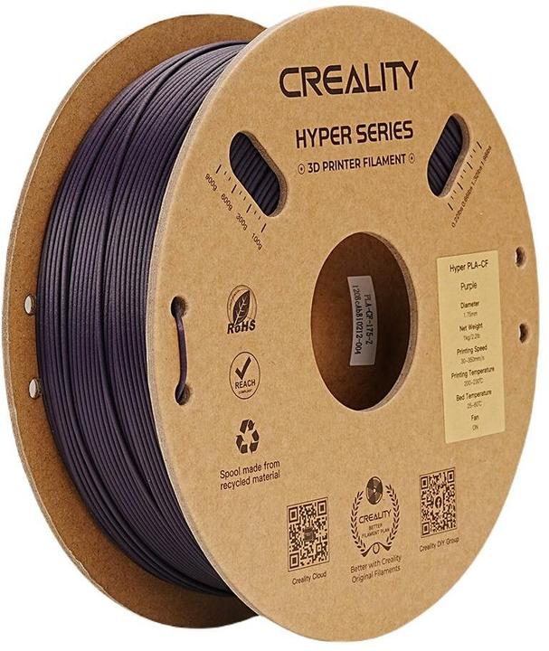 Actual product image Creality Filament (Carbon, PLA, 1.75 mm, 1000 g, Violet)