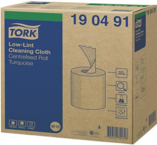 Actual product image Tork Low-lint cleaning cloths in W10 dispenser bucket 1-ply 190491 Quantity: 800 pcs. (1 pcs.)