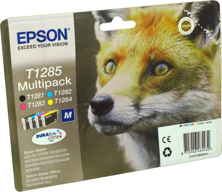 Epson T1285 DuraBrite Ultra Multipack (M, BK, Y, C)