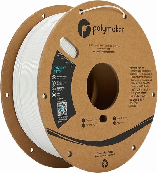 Actual product image Polymaker - PolyMax PETG - White - 1.75mm (PETG, 1.75 mm, 750 g, White)