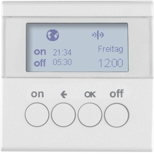 Berker GmbH & Co. KG KNX-Funk Zeitschaltuhr polarweiss glänzend 85745289 (85745289)