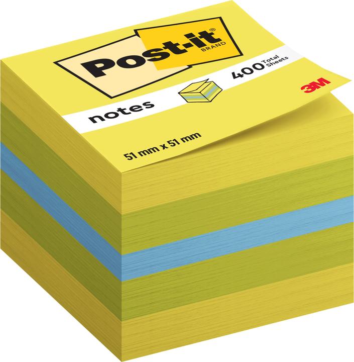 Post-it Notes Cube Mini Lemon (51 x 51 mm)