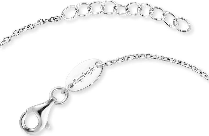 Immagine prodotto Engelsrufer Bracciale Piuma e Angelo (17 cm, Argento 925)