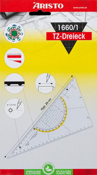 Produktbild Aristo Tz-Dreieck ungleichschenklig, 26 cm, 1660-1 (26 cm)