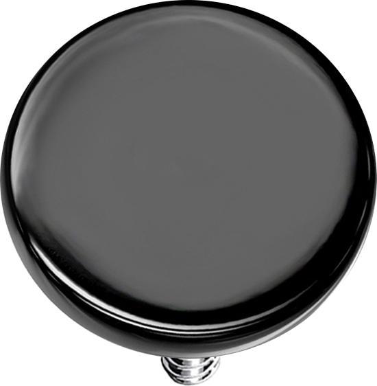 Star Piercing Dermal Anchor Scheibe schwarz (Chirurgenstahl 316L, ohne Messing)