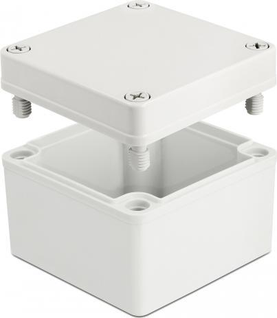 Produktbild Delock Installationsgehäuse IP65 wasserdicht 100 x 100 x 75 mm grau (Diverse)