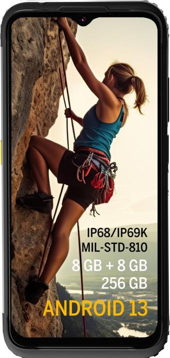 Immagine prodotto Bea-Fon Smartphone AGM Mobile H6 Rugged (256 GB, Nero, 6.56", Doppia SIM Ibrida, 50 Mpx, 4G)