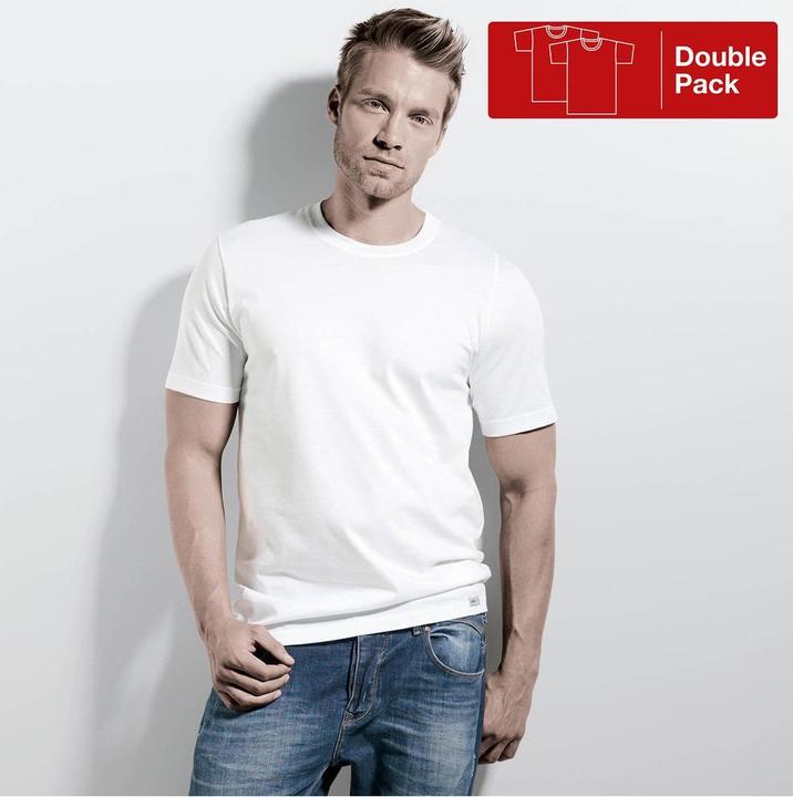 Actual product image ISA Bodywear Short-sleeved shirt, round neck, double pack (XL)