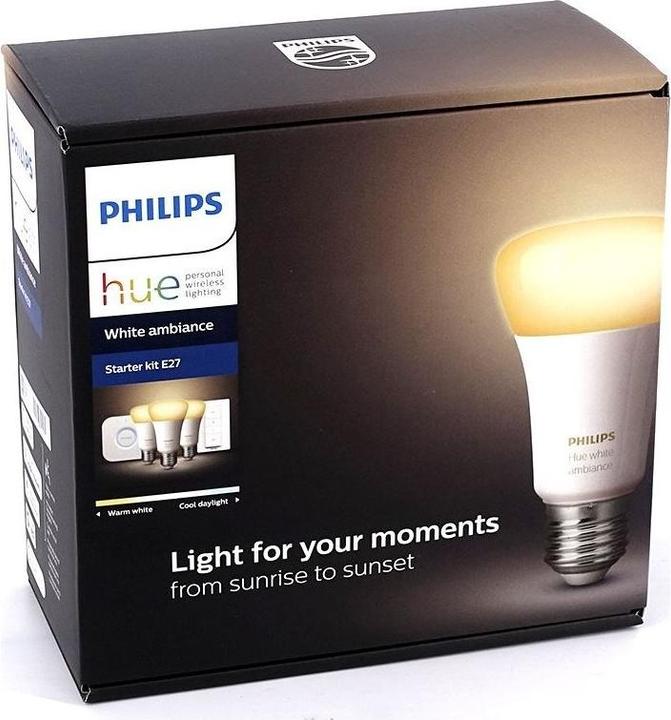 Actual product image Philips Hue White Starter Kit (E27, 9 W, 806 lm, 2 x, F)