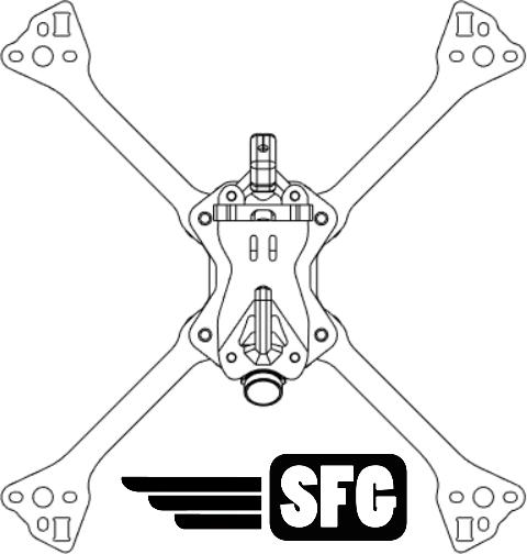 Immagine prodotto Dronefactory Kit telaio Switchback PRO (SFG) (Accessori FPV)