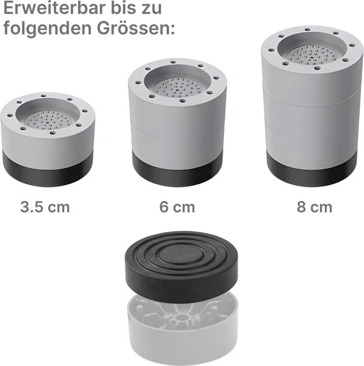 Immagine prodotto Hermex Smorzatori di vibrazioni 4-Pack Piede principale Piedi antivibrazione