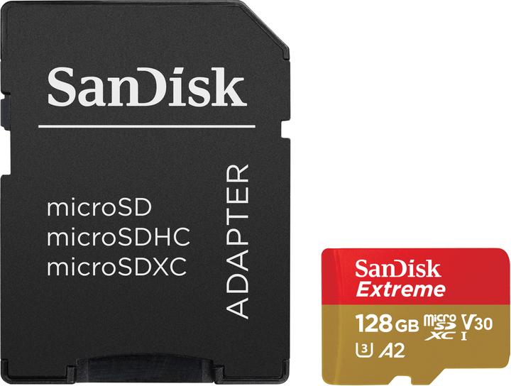 Image du produit SanDisk Extreme (128 Go, microSDXC, U3, UHS-I)