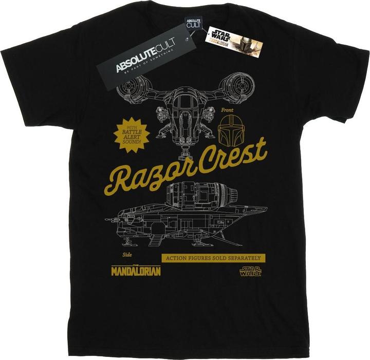 Immagine prodotto Star Wars The Mandalorian The Razor Crest Maglietta Uomo (3XL)