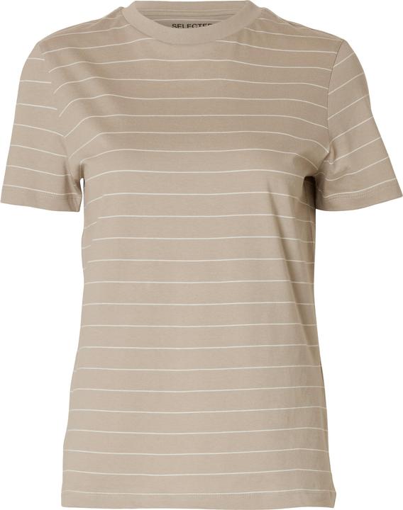 Selected Femme Gestreiftes Baumwoll T-Shirt