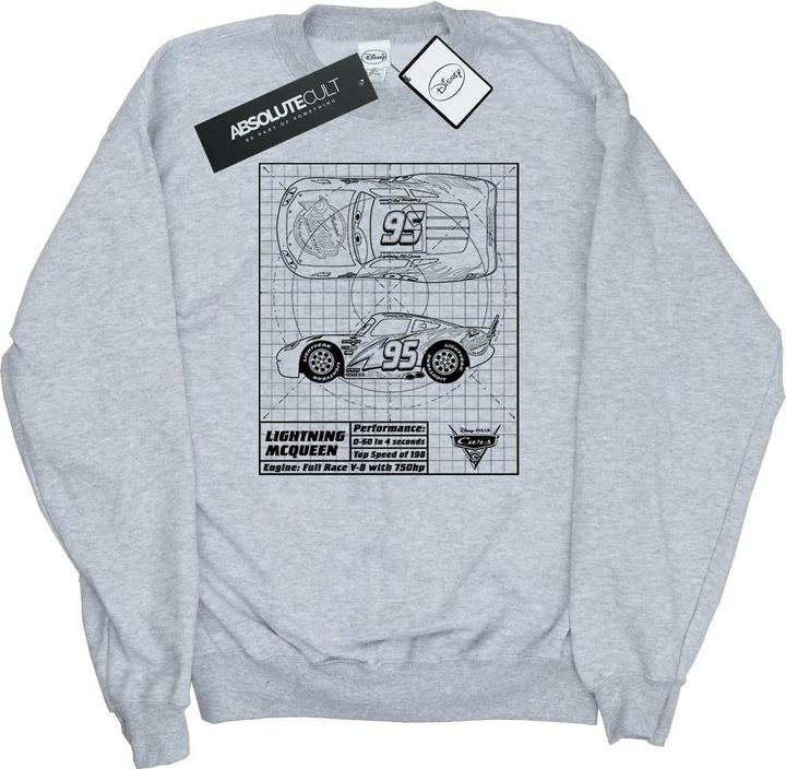 Disney Cars Lightning McQueen Blueprint Sweatshirt
