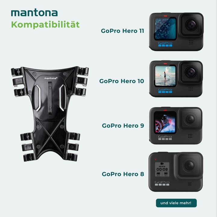 Image du produit mantona Support de cerf-volant pour GoPro (Héros 6, Héros 7, Divers, héros 5, Héros 4)