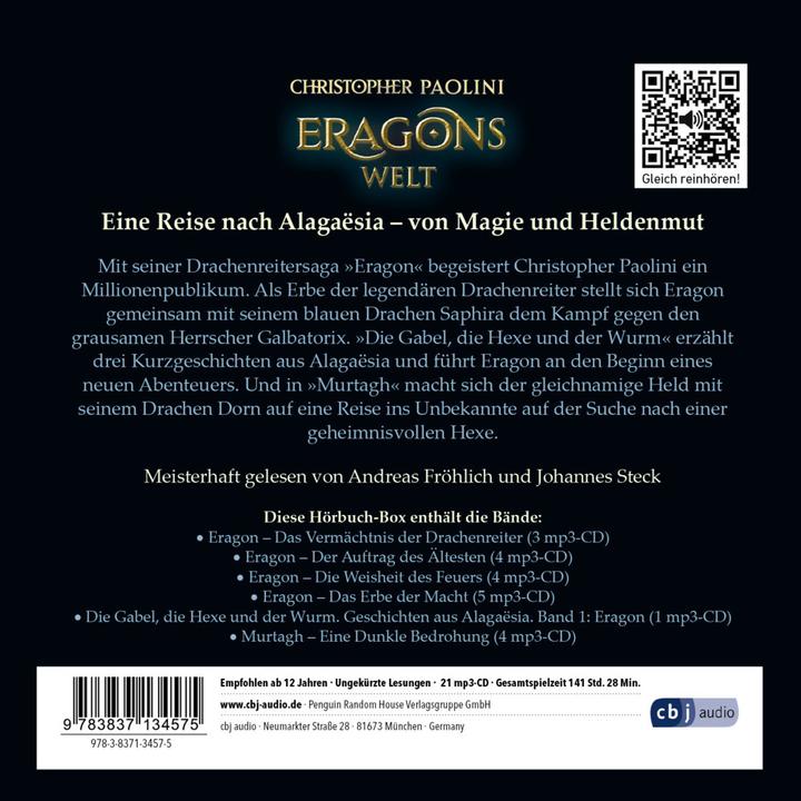 Produktbild Eragons Welt - Das Vermächtnis der Drachenreiter - Der Auftrag des Ältesten - Die Weisheit des Feuer (Christopher Paolini, Deutsch)
