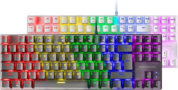 Image du produit Mars Gaming MK80 Clavier mécanique pour jeux RGB / Brown Switch / US (US, Filaire)