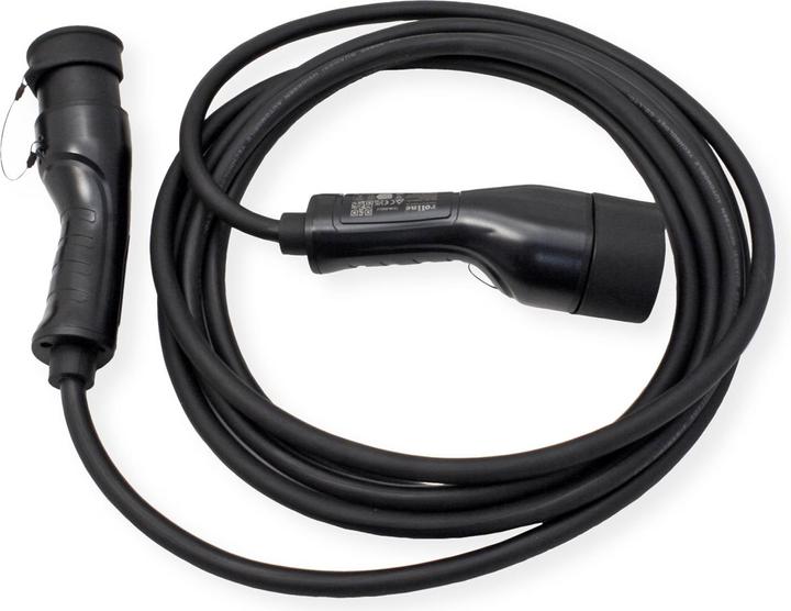 Actual product image Roline E-car charging cable Type2, 1-phase (Type 2, 7.40 kW, 32 A, 5 m)