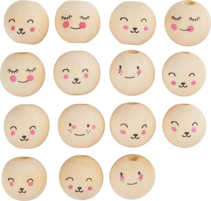Actual product image Folia Wooden beads print