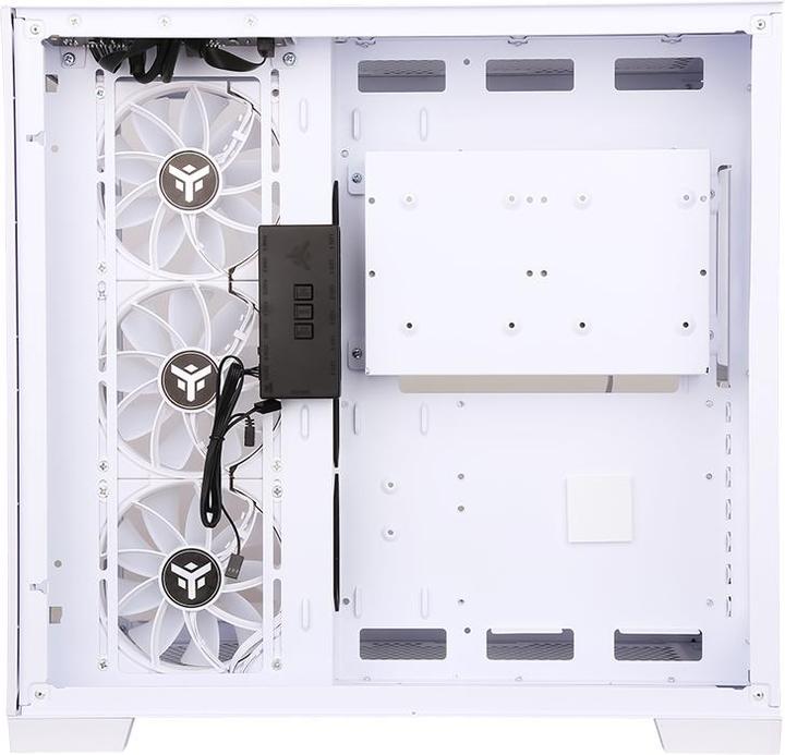 Produktbild Itek Boitier Moyen Tour ATX Dark Cave RGB avec panneau vitré (Blanc) (ATX, mATX, Mini-ITX)