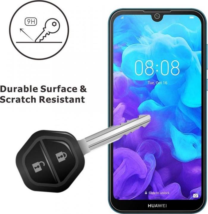 Produktbild Screenguard Huawei Y5 2019 Panzerglas Schutzfolie Case Friendly Design (1 Stück, Huawei Y5 (2019))