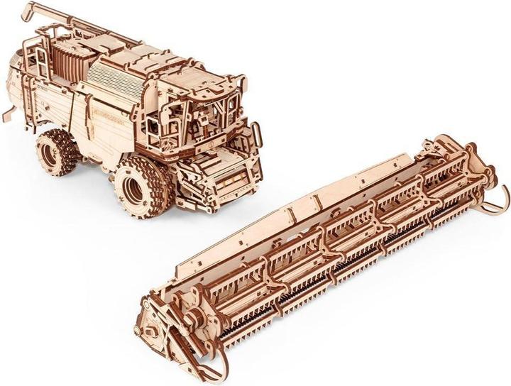 Actual product image Eco Wood Art Harvesting combine harvester