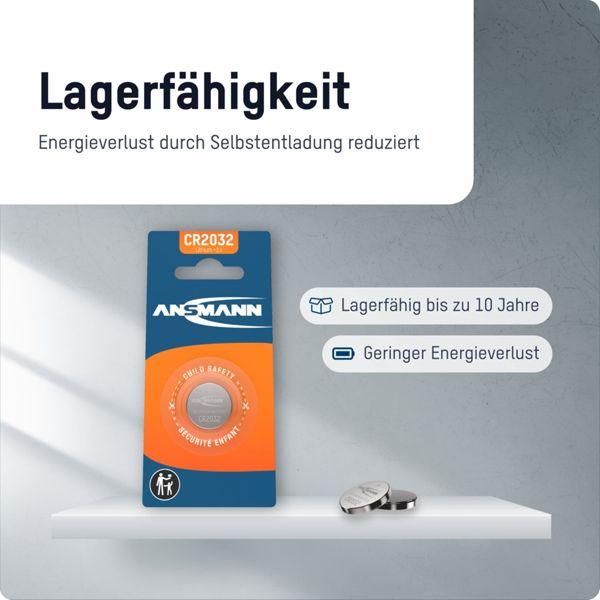 Productafbeelding Ansmann Cr2032 (1 Pcs., CR2032, 245 mAh)