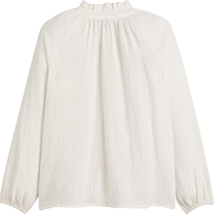 Immagine prodotto La Redoute Collections Camicetta ampia con collo alto e motivo a plumetti (102)