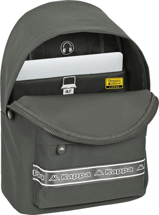 Image du produit Kappa Sac à dos scolaire 31 x 41 x 16 cm Gris