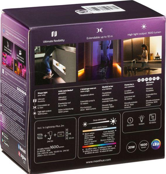 Immagine prodotto Philips Hue Lightstrip Plus (RGBW, 200 cm, Interno)
