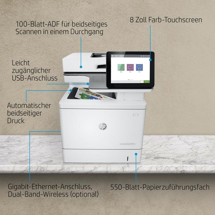 Produktbild HP LaserJet Enterprise MFP M578dn (Laser, Farbe)