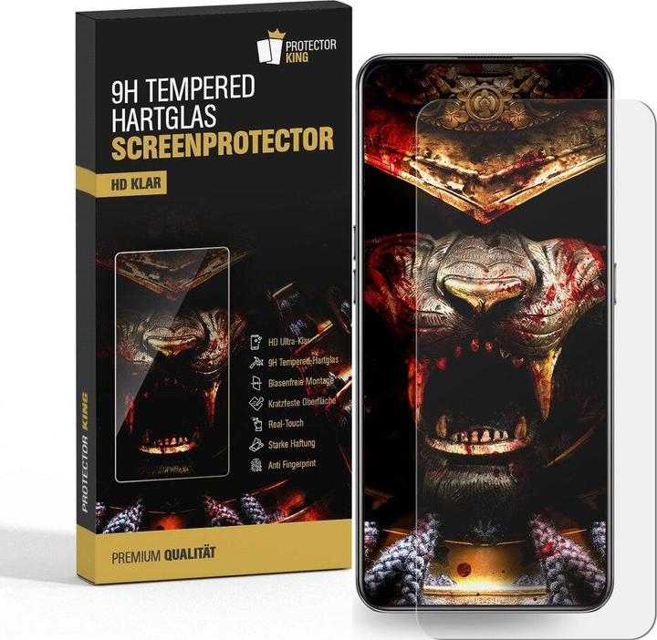 Actual product image Protectorking 2x 3D A++ real tempered 9H armoured glass CLEAR (2 Piece, Xiaomi Redmi Note 10)