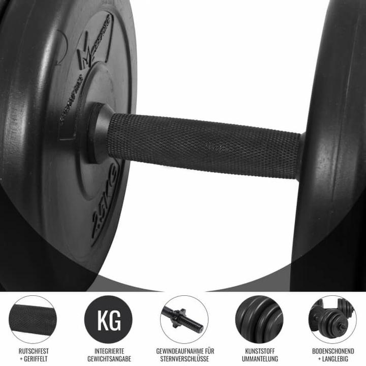 Actual product image Gyronetics Dumbbell set (8 x 2.5 kg, 4 x 1.25 kg, 4 x 0.75 kg)
