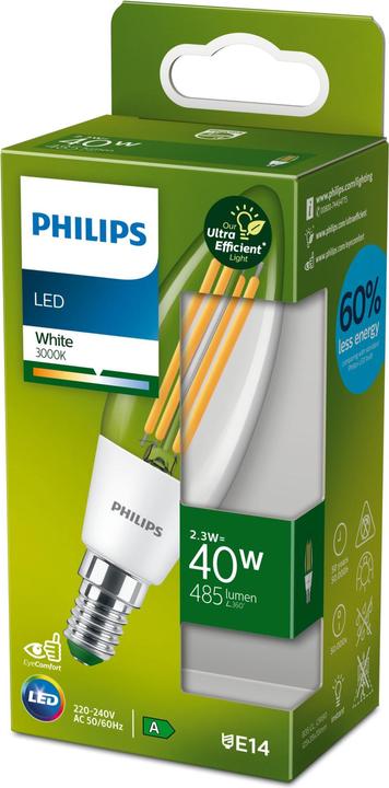 Actual product image Philips Led Cla (E14, 2.30 W, 485 lm, 1 x, A)