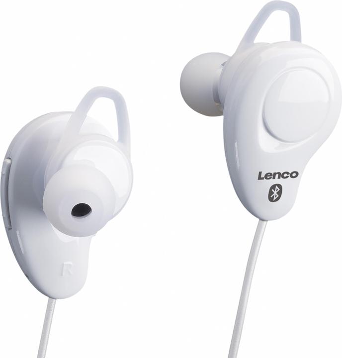 Produktbild Lenco EPB-015 im Ohr Binaural Bluetooth Weiss Mobiles Headset (180 h, Kabellos)
