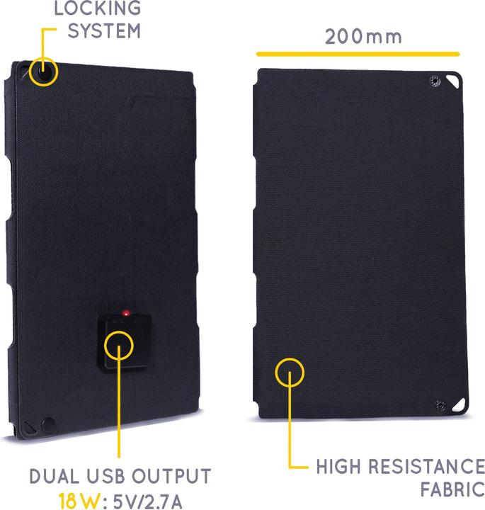 Actual product image Sunslice Portable solar panel "Fusion Flex 18" (18 W, 0.39 kg)