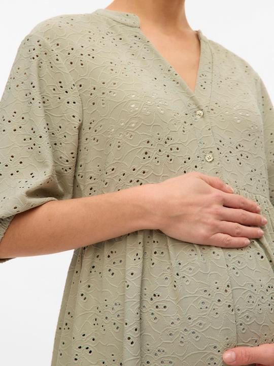 Produktbild Mamalicious Normal geschnitten Mandarin Kragen Top Bluse (L)