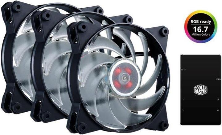Cooler Master MasterFan Pro 120 Air Balance RGB + Controller (120 mm, 3 x)