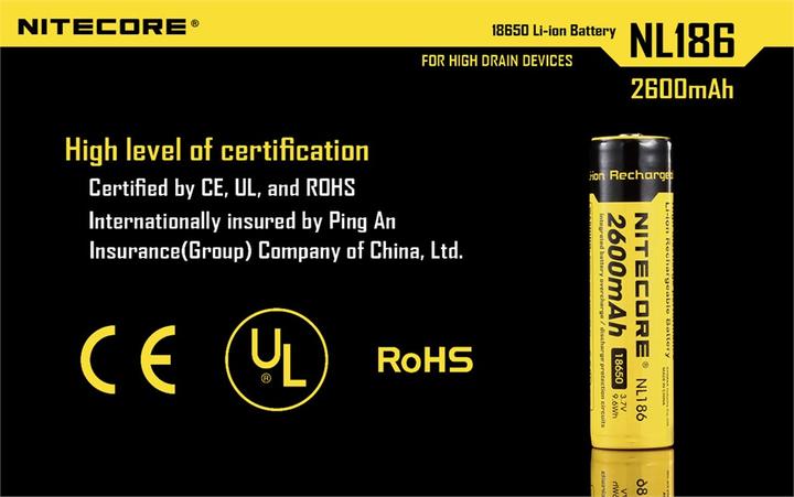 Produktbild Nitecore 18650 Rechargeable Battery 2600mAh