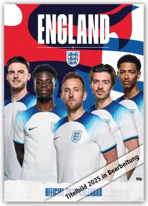 Produktbild England Men's Football - Englische Fussball-Nationalmannschaft 2025 - A3-Posterkalender (297 x 420 mm, Harter Einband, Deutsch)