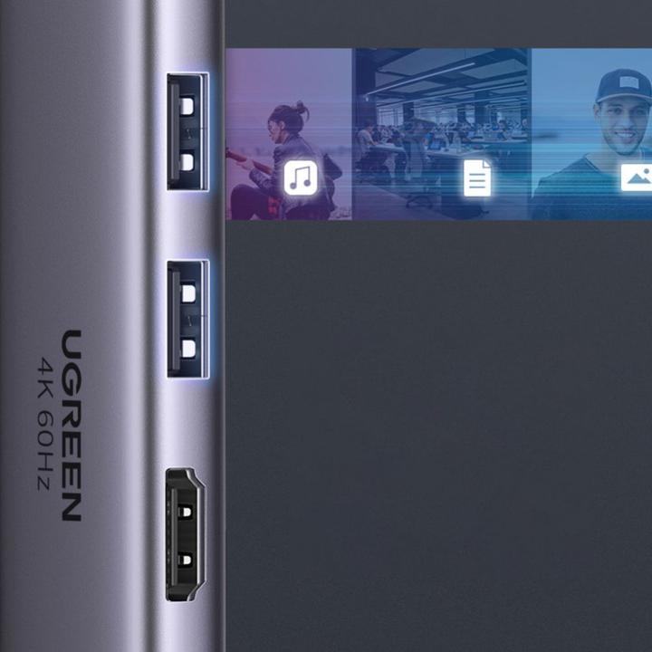Actual product image Ugreen Ultra Compact (USB-C, 6 Ports)
