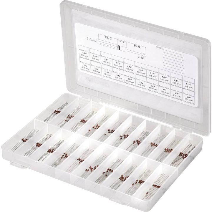 Tru Components Assortimento di diodi Zener 179001