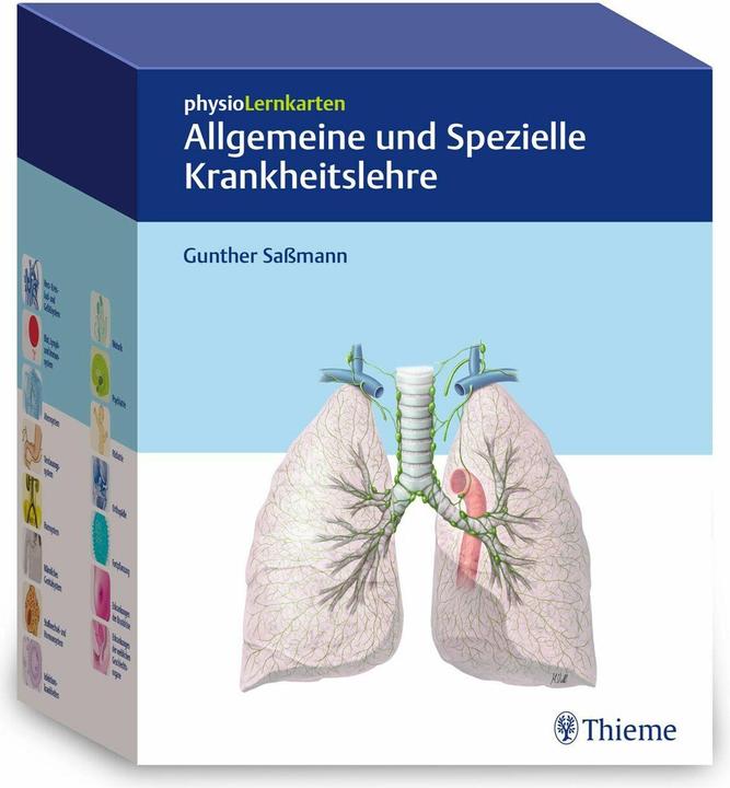 Actual product image physioLernkarten Allgemeine und Spezielle Krankheitslehre (German, Gunther Sassmann, 2024)