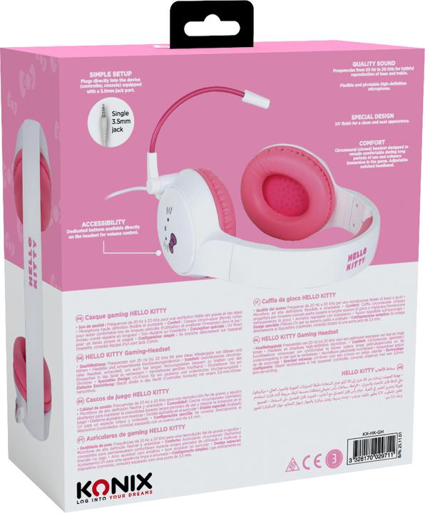 Image du produit Konix Casque de jeu Hello Kitty (Filaire)