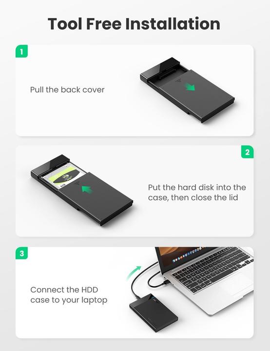Image du produit Ugreen Boîtier de disque dur (2.5")