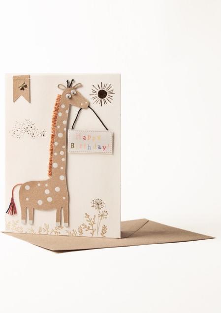 Immagine prodotto Good Old Friends Kinder Karte Giraffe "Happy Birthday" von
