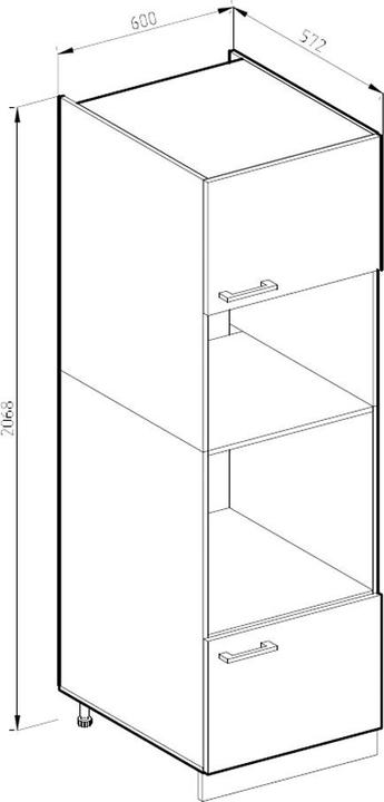 Produktbild Vicco Küchenmöbel R-Line (60 x 57.5 x 207 cm)